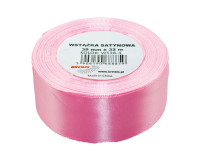 Wstążka satynowa 38mmx32m różowa Brewis